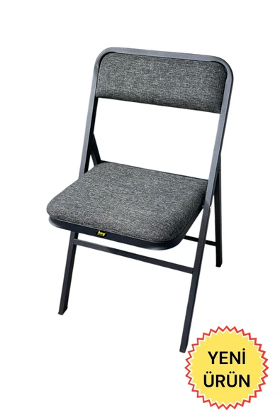 Hey Katlanır Kamp Sandalyesi Piknik Sandalyesi Gri ürün görseli 1