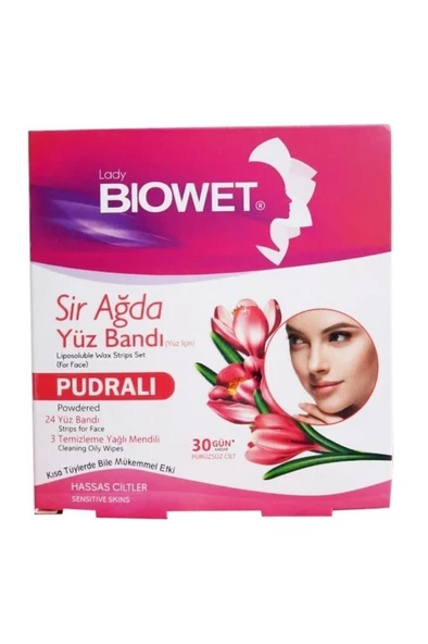 Lady Biowet Biowet 27'li Yüz Sir Ağda Bandı Pudralı ürün görseli 1