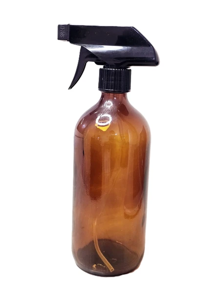 Amber Isıya Dayanıklı Cam Şişe Fısfıslı Ve Kapaklı 500 ml ürün görseli 1