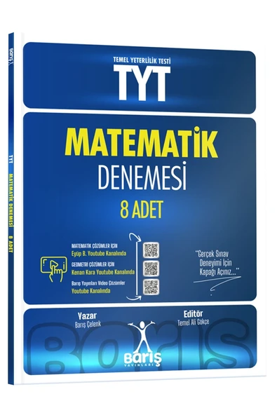 Barış Yayınları TYT Matematik Denemesi 8 Adet ürün görseli 1