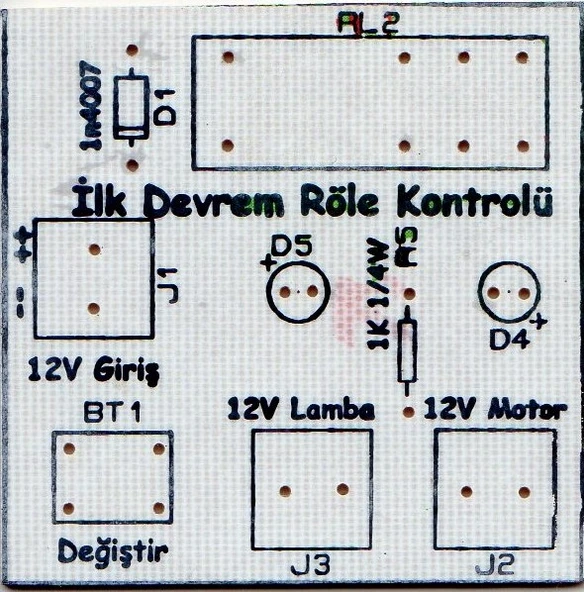 İlk Devrem Röle Kontrolü - Kendin Yap Kiti - Resim 2