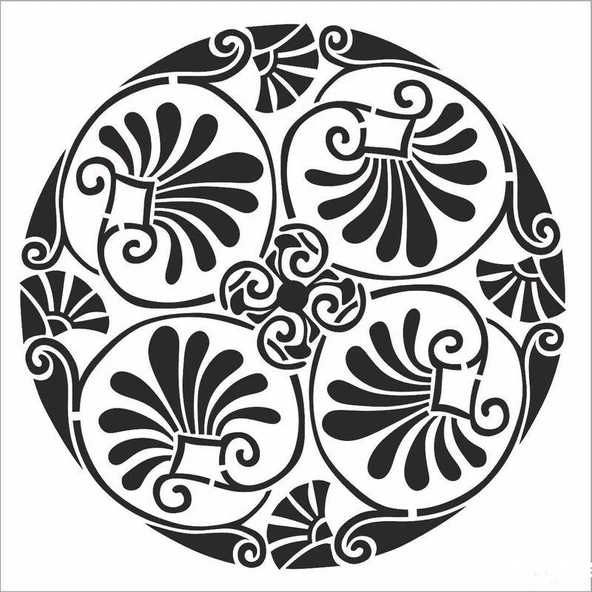 HD115 Home Dekor Stencil 45x45 ürün görseli 1