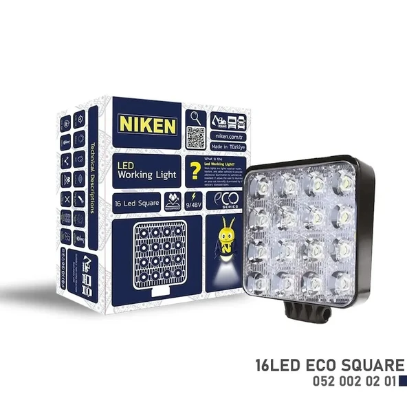 Çalışma Lambası Kamyon İş Makinesi Atv Eco 16 Led ürün görseli 1