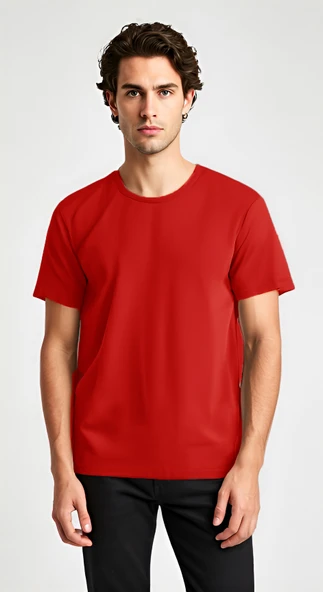 Baymen Yüksek Kalite %100 Pamuk Esnek Bol Tshirt ürün görseli 1