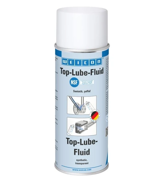 Weicon Top-Lub-Fluid 400 ML -Gıda sektörü için NSF H2 onaylı, sentetik yapıştırıcı yağlayıcı ürün görseli 1