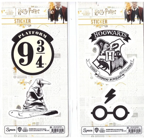 HARRY POTTER HOGWARTS-GOZLUK-PLATFORM-SAPKA STICKE ürün görseli 1