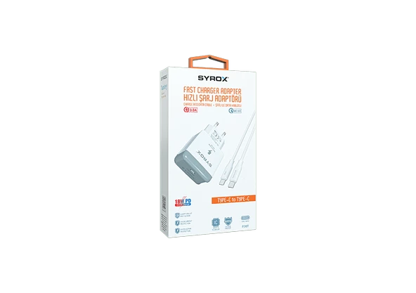 Umut Biliim Teknolojileri _ Pd18t-type-c Giriş Başlık+type-c Kablo 3.0a 18w Pd Quıck Şarj Type-c set 18Watt hızlı şarj adaptörü ürün görseli 1