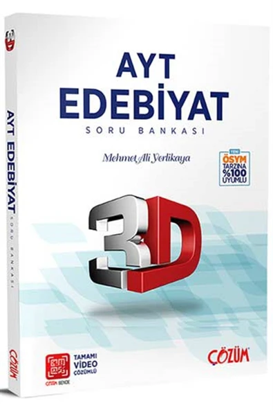 Çözüm Yayınları AYT 3D Edebiyat Soru Bankası ürün görseli 1