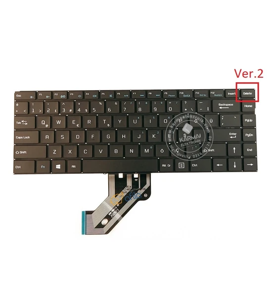 Casper Nirvana C350.5005-4W00X Notebook Klavye - Tuş Takımı / Siyah - TR - Ver.2 ürün görseli 1