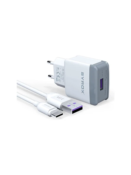 HüSo_Xiaomi Mi A2 Lite Uyumlu Type-C Girişli Hızlı Şarj Seti Adaptörü+Kablo Cihazı 3.0 Amper_q32 ürün görseli 1
