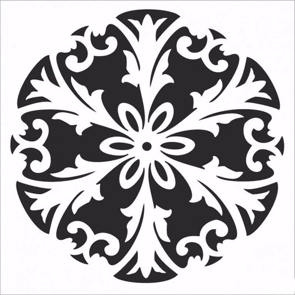 HD118 Home Dekor Stencil 45x45 ürün görseli 1