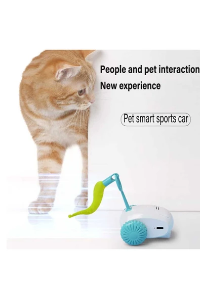 Hareketli Robot İnteraktif Kedi Oyuncağı Tüylü Araba - Resim 6