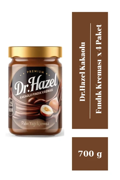 Drhazel Kakaolu Fındık Kreması 700 gr x 4 Paket ürün görseli 1