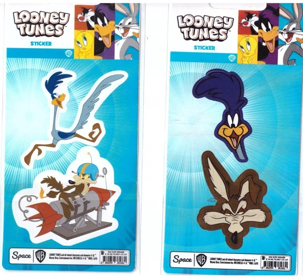 LOONEY TUNES ROAD RUNNER KYOTE STICKER STC-381662 ürün görseli 1