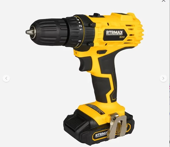 AKÜLÜ MATKAP 18V 2x1.5 Ah AKÜ 1400 D/DK 30Nm RTRMAX ürün görseli 1