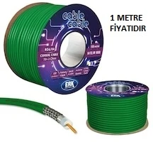 TV KABLOSU RG6-U6 YEŞİL ANTEN KABLOSU ( 1 METRE FİYATIDIR ) ürün görseli 1