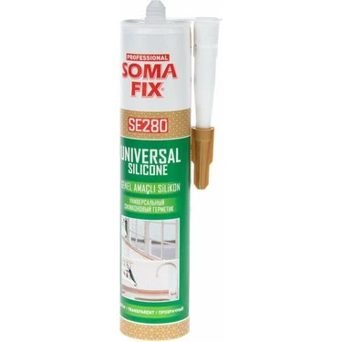 SOMAFIX SE280 GENEL AMAÇLI SİLİKON 280 GR - ŞEFFAF SİLİKON ürün görseli 1