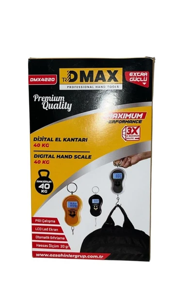 DMAX DİJİTAL EL KANTARI 40 KG DMX4220 ürün görseli 1