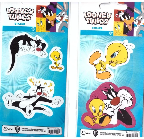 LOONEY TUNES TWEETY-SYLVESTER STICKER STC-381655 ürün görseli 1