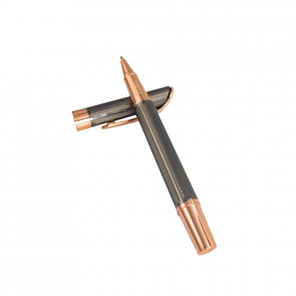 İsme Kişiye Özel Kutulu Rose Füme Kapaklı Metal Roller Kalem ürün görseli 1