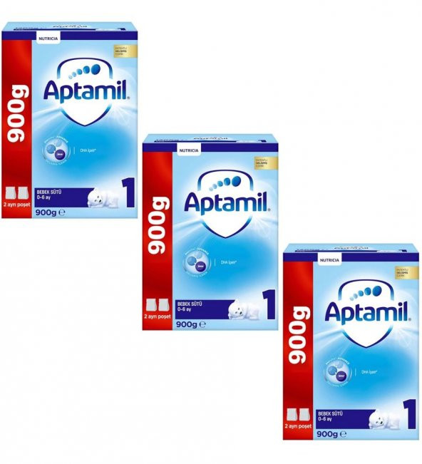Aptamil 1 Bebek Sütü 0-6 Ay 3 x 900 G ürün görseli 1
