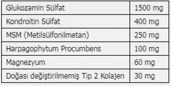 Ocean Glukozamin Kompleks 60 Tablet SKT:11/2025 ürün görseli 1