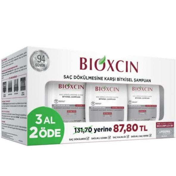 Bioxcin Genesis Kuru ve Normal Saçlar için Şampuan 3 x 300 ML ürün görseli 1