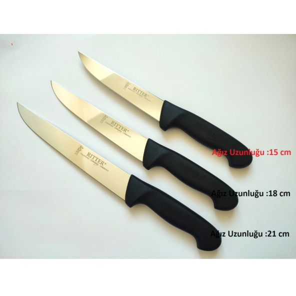 3 ADET ORJİNAL SOLİNGEN KASAP BIÇAGI (21cm+18cm+15cm) ürün görseli 1