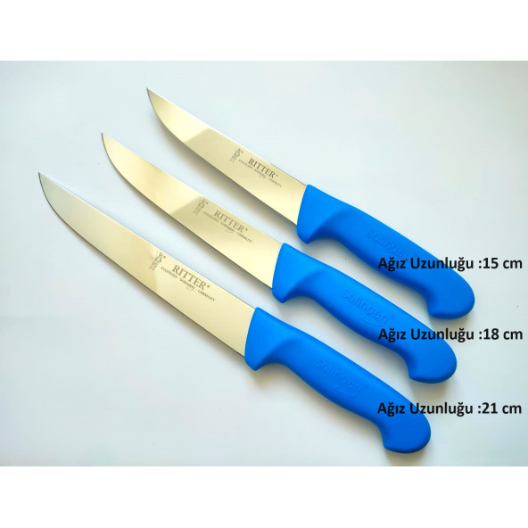 3 ADET ORJİNAL SOLİNGEN KASAP BIÇAGI (21cm-18cm-15cm) ürün görseli 1