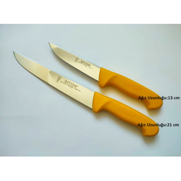 2 ADET ORJİNAL SOLİNGEN KASAP BIÇAGI (21 cm+13 CM) ürün görseli 1