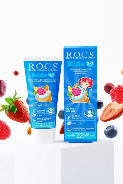 Rocs Kids 3-7 Yaş Meyve Külahı Diş Macunu 35 ml ürün görseli 1