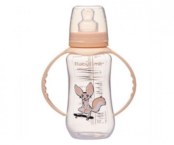 Baby Time BT072 Kulplu Pp Biberon 150 cc - Krem ürün görseli 1