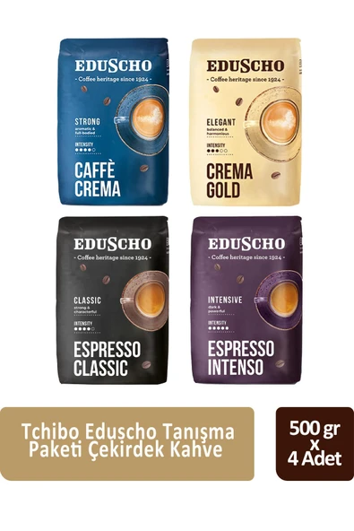 Tchibo Eduscho Çekirdek Kahve Tanışma Paketi 500 gr x 4 Adet ürün görseli 1