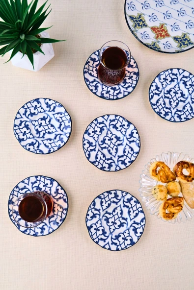 Tabak Evi Porselen Mia Çay Tabak Takımı 12cm 6 Parça FLY6ÇTPRS1210 ürün görseli 1