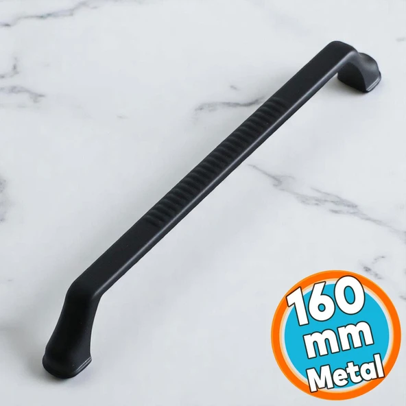 Mobilya Mutfak Çekmece Dolap Dolabı Kapak Kulbu Kulpları Kulpu Metal 160 mm 160 cm Siyah Kulp ürün görseli 1