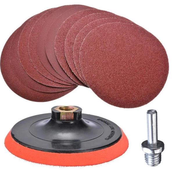 27 PARÇA Cırt Zımpara Seti + Matkap Adaptörü 125 mm ürün görseli 1