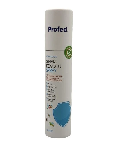 PROFED SİNEK KOVUCU SPREY 75ML  SİVRİSİNEK ,KENE VE BİT TÜREVLERİNE KARŞI ETKİLİ ürün görseli 1