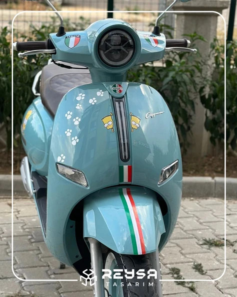 Cappuccino Motor Sticker Set 12 Parça - Resim 2