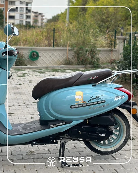 Cappuccino Motor Sticker Set 12 Parça - Resim 4