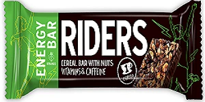 RIDERS ENERGY BAR KURUYEMİŞLİ TAHILLI VİTAMİN& CAFFEINE 40GR KARAMEL BİSKÜVİLİ ürün görseli 1
