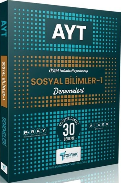 AYT Sosyal Bilimler 1 Deneme Toprak Yayıncılık ürün görseli 1