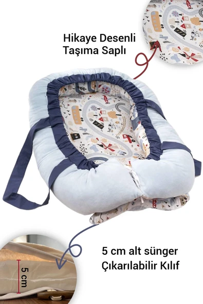 Wellgro Adventure Babynest Bebek Yatağı Anne Yanı Bebek Yatağı ürün görseli 1