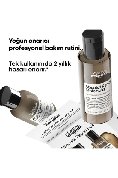 Loreal Professionnel Absolut Repair Molecular Mini Duo Set 100+75 ML - Resim 2