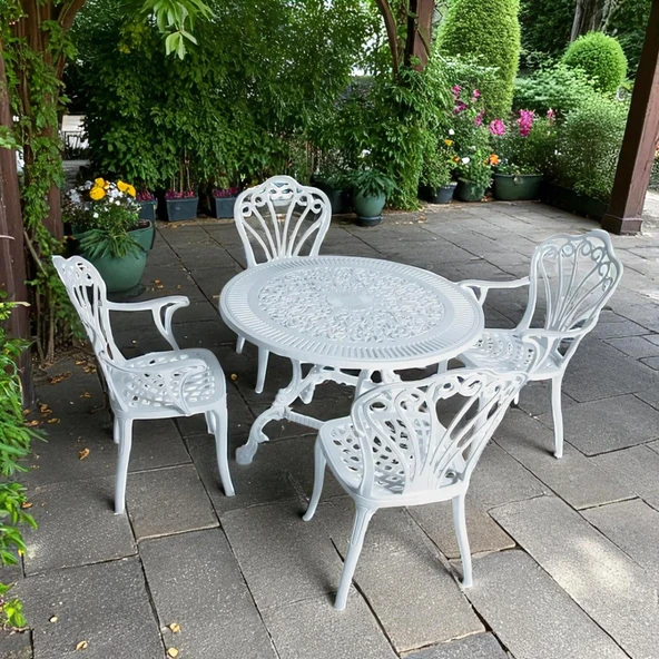 ReHome Alüminyum Masa Sandalye Takımı cg721 ürün görseli 1