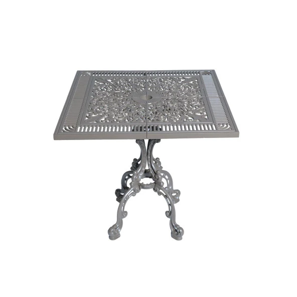 Alüminyum Döküm Bahçe Masası | CG-604 | 75x75 cm Kare Döküm Bahçe Masası ürün görseli 1