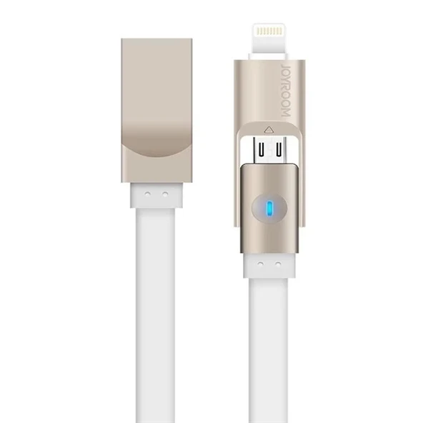 Joyroom S-T504 1.2m 2.1A Mikro & Lightning USB Şarj ve Data Kablosu ürün görseli 1