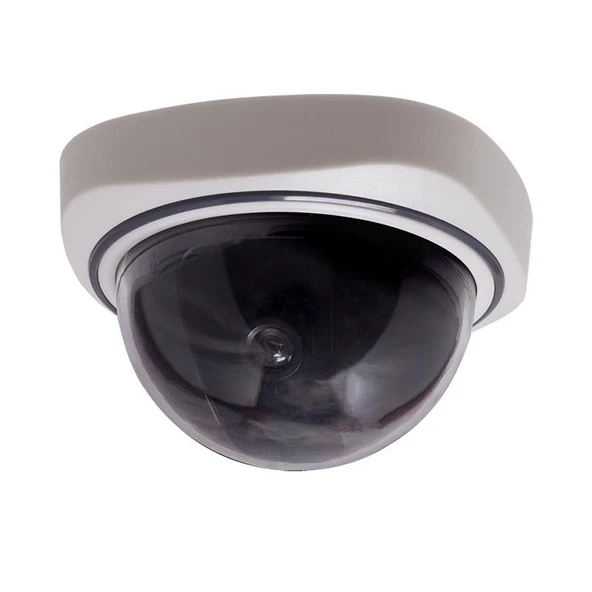 Ayt Powermaster PM-1200 Maket Dome Dummy Kamera Kırmızı Ledli Pilli Sah te Caydırıcı Kamera ürün görseli 1