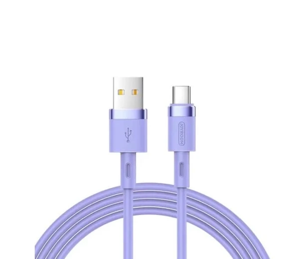 Joyroom İphone USB Renkli Yanmaz Silikon Data Şarj Kablosu - Resim 5