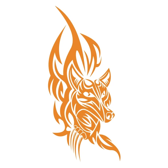 Kurt Sticker 17x17 Cm Turuncu ürün görseli 1