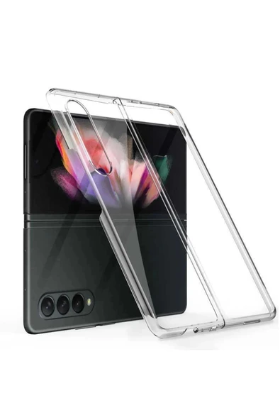 Samsung Z Fold 5 2 Parçalı Şeffaf Kılıf ürün görseli 1